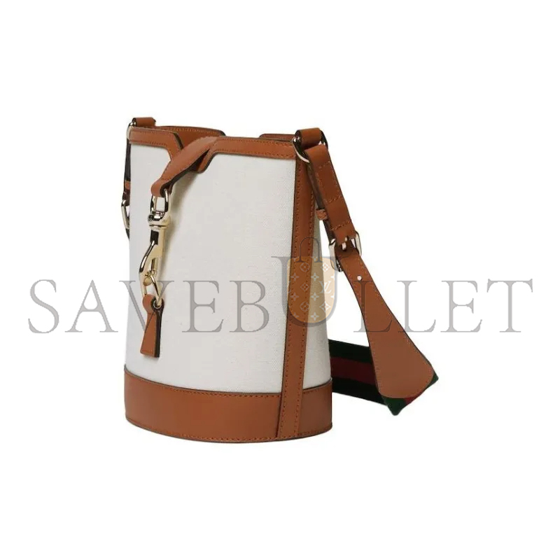 GUCCI LEATHER MINI BUCKET 782908 (20.5*18.5*12.5cm)
